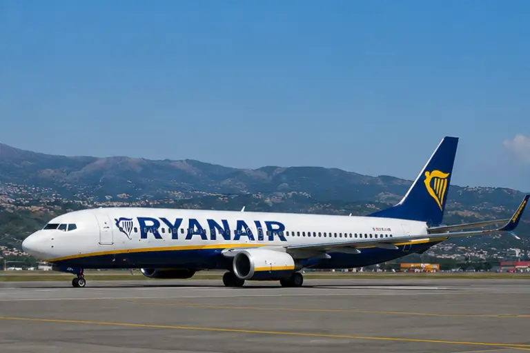 Commercial Ryanair airline connections to Reggio Calabria